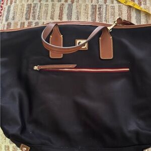 Black and Brown Tote Bag